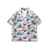 Camisa Casual Floral Estilo Hawaiano Tailandés para Hombres Mujeres Verano Relajada Songkran Playa Floral Camisa de Pareja Tendencia