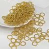 Anel torcido fechado 9mm dourado prata prata antiga guirlanda acessórios diy material de conta espaçadora anel de conexão