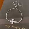 Pulseira olho de concha cravejada com zircônia, toque de luxo leve de nicho de alta qualidade, personalizada, moderna, simples, joias versáteis para atacado