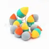 Set de Esponjas de Maquillaje Inclinadas en Forma de Gota de Agua de Dos Tonos, Blender de Belleza que No Absorbe Polvo, Esponja Pequeña para Polvo, Set de Herramientas de Esponja de Cojín de Aire para Maquilladores Profesionales
