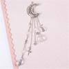 Moda transfronteiriça europeia e americana Diamante Lua Tassel Metal Hairpin Retro Water Drop Pingente Clipe Lateral Acessórios de cabelo Hairpin