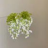 Pendientes de Borla con Flor de Cuentas de Color Contrastante Estilo Pastoral Francés para Mujer, Atmósfera Fresca, Pendientes de Moda y Versátiles