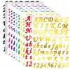 11 Conjuntos de Letras Alfanuméricas Coloridas e Números para Artesanato DIY, Adequados para Placas de Caixa de Correio, Portas, Janelas e Números de Endereço