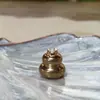 O Queimador de Incenso de Cabacinha de Latão O Design do Inseridor de Incenso É Muito Fofo, Cheio da Cultura Chinesa Redonda e Fulu (Pronto em Estoque)