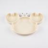 Plato de Cena para Niños Set de Vajilla para Alimentar Bol para Comida de Bebé Ventosa Silicona de Grado Alimenticio Vajilla Infantil