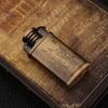 HY308 personalidad creativa retro rueda de amolar pedernal inflable encendedor de fuego abierto bronce cepillado nostálgico ventas directas de fábrica