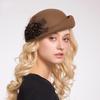 Sombrero Nuevo Estilo 2026 para Mujer, Boina de Lana Otoño e Invierno, Sombrero Pequeño Retro Británico, Elegante y con Estilo, Azafata al por Mayor