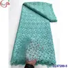 Vestido de Noche de Encaje Multicor con Pedrería Soluble en Agua Tejido Hueco Encaje de Ganchillo Nupcial