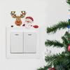 2025 Nuevo Estilo Acuarela Papá Noel Pegatinas de Pared para Interruptor Dormitorio Sala de Estar Decorativas de Fondo Autoadhesivas Venta al por Mayor
