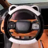 Funda de Felpa para Volante de Coche Invierno Orejas de Gato de Dibujos Animados Lindas A Prueba de Frío Accesorios para Coche Caliente Celebridad de Internet Femenina Transfronteriza Funda para Manillar
