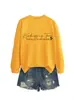 Gentileza é grátis Amazon eBay site independente moletom casual confortável feminino gola redonda manga longa para comércio exterior