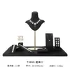 Suporte de Exibição de Colar de Janela Xuyue Couro Veludado Preto High-grade Brincos Anel Pulseira Joias Exibição Adereços