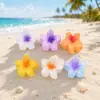 Clip de Cabelo Shark Clip de Flor Pequena Gradiente Venda Quente Amazon Transfronteiriça Clip de Cabelo Flor de Frangipani Férias na Praia