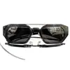 Spr01Ws Transfronterizos Nuevo Marco Cuadrado Estilo Callejero Modernos Casual Gafas de Sol para Hombre Moda Estilo Ins Vacaciones Modernas Gafas de Sol para Mujer