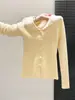 Camisa Base Tricotada com Patchwork de Renda para Mulheres 2026 Novo Estilo de Inverno Única e Muito Atraente Top Emagrecedor para Figuras Baixas