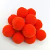Al por mayor personalizado bola de pelo de alta elasticidad accesorios hechos a mano para bricolaje color poliéster zapatos y sombreros tamaño bola de pelo de color mixto bola de felpa