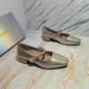 2026 Novos Sapatos Mary Jane Femininos de Outono com Bico Quadrado, Strass, Tira Única com Velcro, Solado Macio, Boca Rasa e Salto Grosso para Combinar com Saias