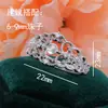 Acessórios para Anel de Pérola DIY Acabamento em Renda Base de Anel Bicolor para Mulheres com Flor de Íris Esculpida em Ouro Joia Base de Anel de Pérola