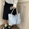 Bolsa de lona grande con diseño de estrella para mujer, bolso de mano casual de moda para ir al trabajo, bolso de hombro versátil para mujer
