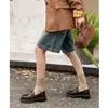 Mocasines de Cuero de Vaca Pulido para Mujer, Nuevo Estilo Otoño Mangas de Cuero Genuino con Punta Redonda y Tacón Bajo, Zapatos Planos de Boca Media Estilo Británico para Mujer