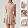 Estilo Novo Transfronteiriço com Bojo Fixo Outdoor Antibacteriano Vestido Feminino Tênis Roupa Esportiva Justa Costas Bonitas Fitness Yoga