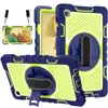 Aplicable a Samsung Tab A7 Lite T220 correa de color contrastante soporte giratorio funda para tablet A7 carcasa protectora resistente a caídas