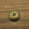 Hebilla de Tela de Crisantemo de Latón Hebilla Decorativa de Cobre para Cartera DIY Hebilla Cuatro en Uno Ameli Ganado Venta al por Mayor