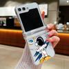 Funda de Teléfono de Astronauta Más Vendida Transfronteriza Adecuada para Samsung Z Flip8/7/6/5/4/ 70% de Descuento Bisagra de Pantalla Plegable