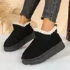 Botas Curtas Antiderrapantes Versáteis para Mulheres, Nova Moda para Outono e Inverno 2025, Botas de Neve Quentes e Confortáveis para Mulheres