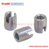 Suministro de casquillo de tornillo autorroscante de acero inoxidable M8, casquillo de tornillo ranurado con rosca de aluminio reforzada integrada, casquillo de acero inoxidable