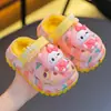 Armazém Jieyang - Pantufas Infantis de Algodão Panda, Pantufas Fofas de Inverno para Bebês, Meninos e Meninas, Pelúcia, Quentes, com Solado Grosso e Antiderrapante para Uso Interno