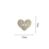 Accesorios de Circonia para Uñas con Forma de Corazón de Venta Caliente Transfronteriza, Colgantes de Corazón Súper Brillantes de Lujo Ligero, Pedrería para Uñas con Moño al por Mayor