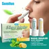 Sumifun Inalador Nasal Stick Duplo Sabor Menta e Limão Transfronteiriço Bastão Aromaterapia Refrescante Portátil K20164