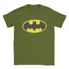 Camiseta con Logo de Símbolo Bateado para Hombre Algodón Puro Camiseta Divertida