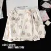 Pijama Feminino Estilo Princesa 2026 Novo Outono e Primavera Manga Longa Calça Longa Algodão Nuvem Estilo Fino Conjunto de Roupa para Casa Infantil