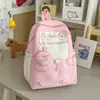 Mochila estilo coreano ins para estudiantes de secundaria y preparatoria para niñas, gran capacidad, fresca y dulce, linda mochila casual para viajes