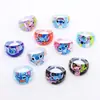 Anillo Infantil Estilo Coreano Dibujo Animado Stitchai Anillo Acrílico Niña Bebé Juguete Joyería Jardín de Infancia Pequeño Regalo