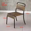 Cadeira de Rattan, cadeira de uma pessoa, cadeira de rattan trançado para casa, cadeira de lazer para varanda externa, cadeira pequena de rattan com encosto, cadeira de rattan de imitação