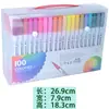 , Bolígrafos de Acuarela de Doble Punta de PVC Sin Caja con Colores Ricos, Marcadores para Dibujo Graffiti, Bolígrafos de Dibujo para Niños, Secado Rápido