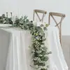 Folhas de Eucalipto Artificiais, Trepadeiras de Camélia Artificiais, Decorações para Festas de Casamento, Folhas Falsas de Hera, Plantas