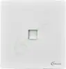 Painel de tomada de rede Gigabit de 86, plano, sem moldura, porta de rede, telefone banda larga, TV, porta única, porta dupla