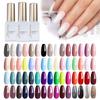 Pegamento para uñas de 12 ml directo de fábrica especial para salón de uñas pegamento para uñas de fototerapia UV 60 colores nivelante pegamento para uñas japonés