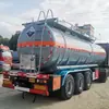 [Precio de Depósito] 29.2 Metros Cuadrados Semirremolque Corrosivo Camión Cisterna Azul Brillante Acero al Carbono Camión de Transporte Huat