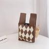 Bolso de mano para mujer, nuevo, con diseño de animales, estilo japonés y coreano, combinable con todo, tejido para exteriores.