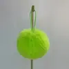 Bestseller Transfronterizo Bola de Piel Sintética de Conejo Banda Elástica Larga Adornos para Festival Navideño Accesorios de Ropa Coloridos Accesorios Hechos a Mano Bolas de Colores
