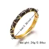 Joyería Popular Transfronteriza Modelo Nuevo 2026 Pulsera Ancha con Goteo de Aceite Estilo Retro Europeo y Americano Pulsera Abierta Exagerada Directo del Fabricante