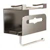 Caja de Pañuelos de Pared para Baño, Caja de Almacenamiento Colgante para Toallas, Portarrollos de Papel de Cocina Invertido con Espejo, Estante de Almacenamiento Colgante