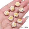 Contas Cerâmicas Cor de Chá com Leite Outono e Inverno Fio de Mão Contas Redondas Coração Estrela de Cinco Pontas Flor de Concha Material de Pulseira DIY Feito à Mão