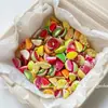 Cuentas acrílicas simuladas en forma de manzana, cuentas de frutas, pulsera, cuentas para ensartar DIY, cadena para teléfono, charm para bolso y accesorio