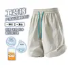 Shorts para Hombre, Casual Versátil de Pareja, Ropa Exterior de Verano, Holgados Modernos Deportivos de Pierna Recta Estilo Hong Kong Estilo Ins